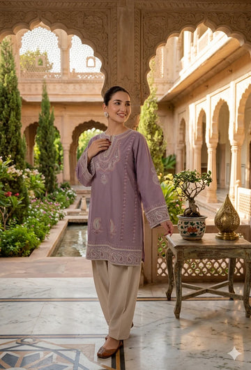 Mehrunisa Embroidered Farshi Suit