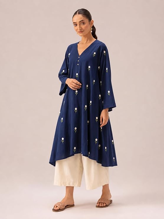 Blue Kurti plazzo set
