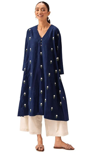 Blue Kurti plazzo set