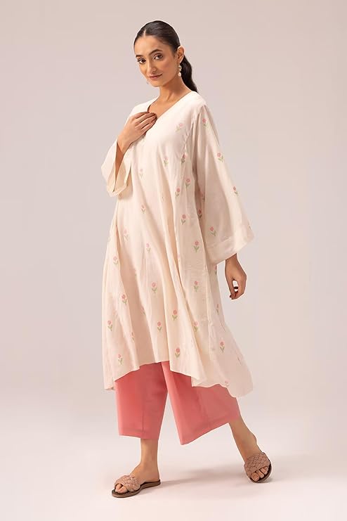 Beige Kurti plazzo set