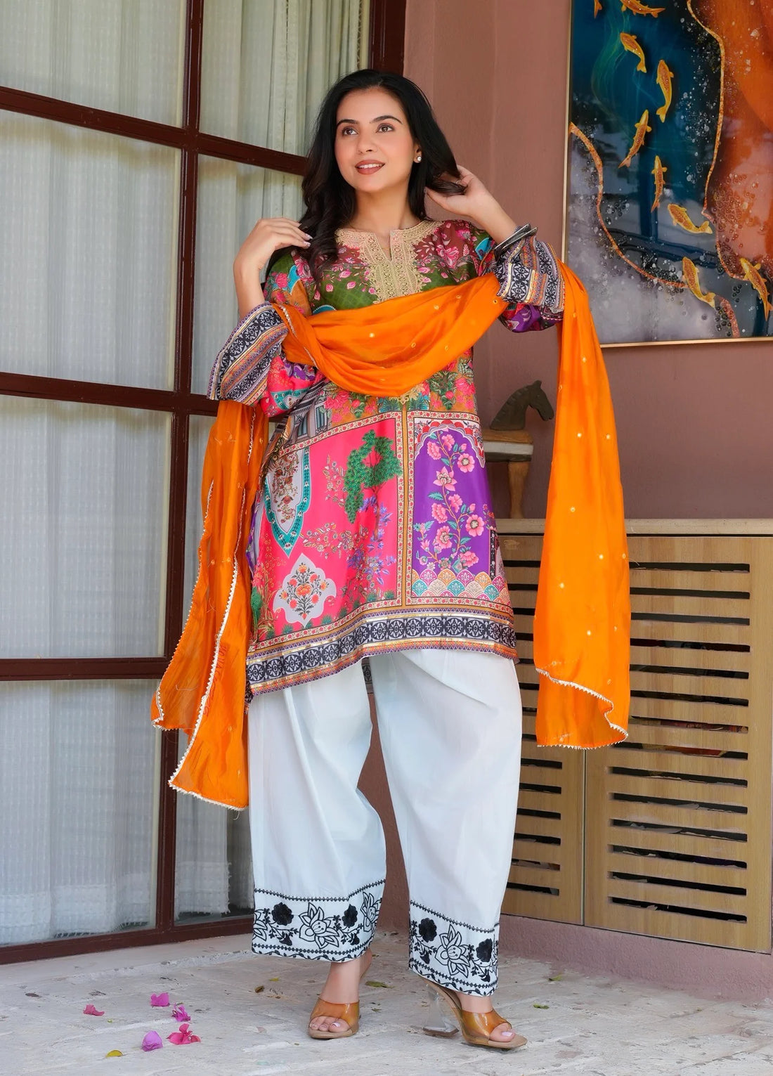 Peacock Grace Luxe Farsi Suit Se